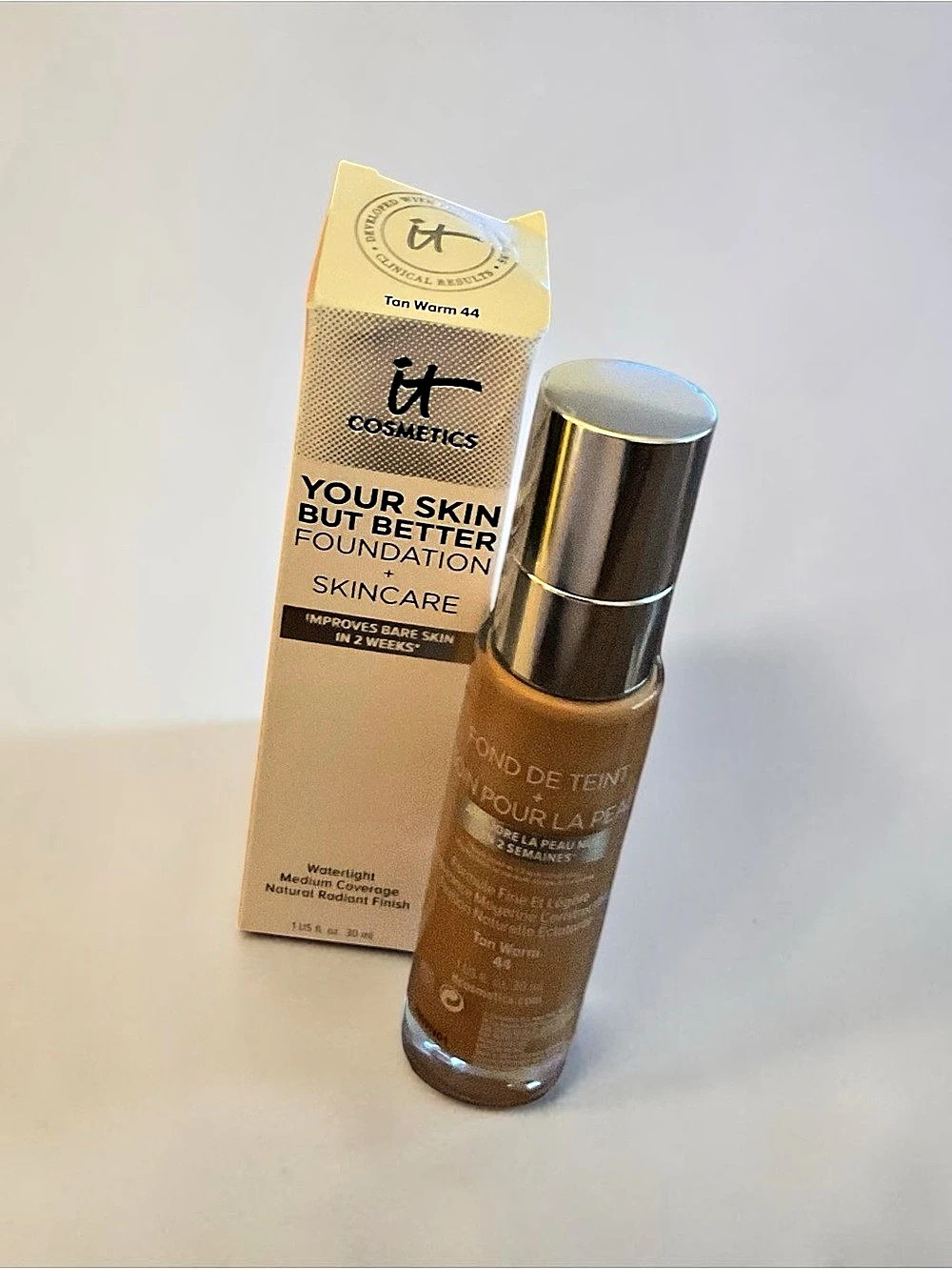 IT Cosmetics Your Skin But Better Foundation + Skincare ✨ Tan Warm 44